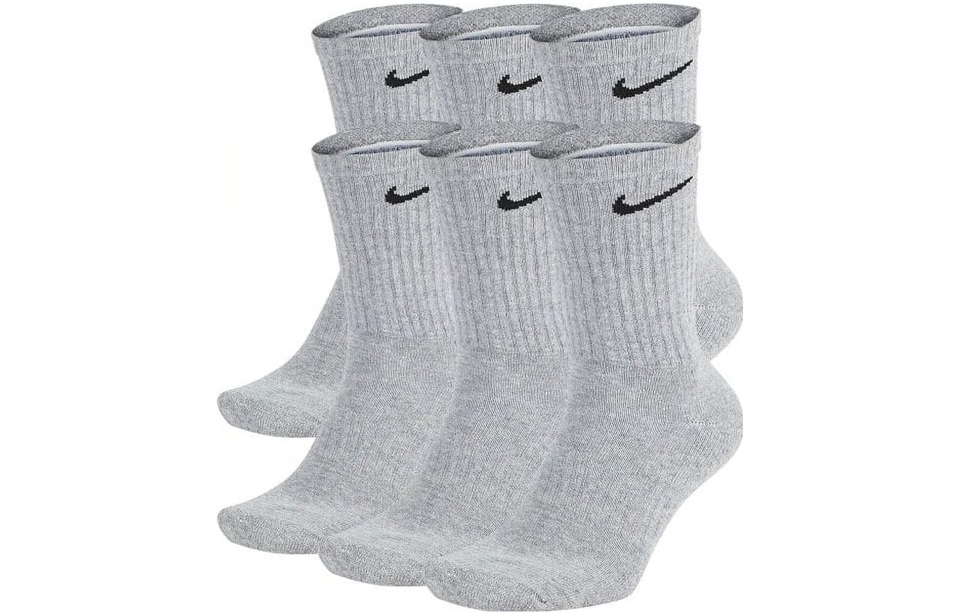 Nike Everyday Plus Cushioned Ankle Socks 6 Pairs Grey SX7666-064 L