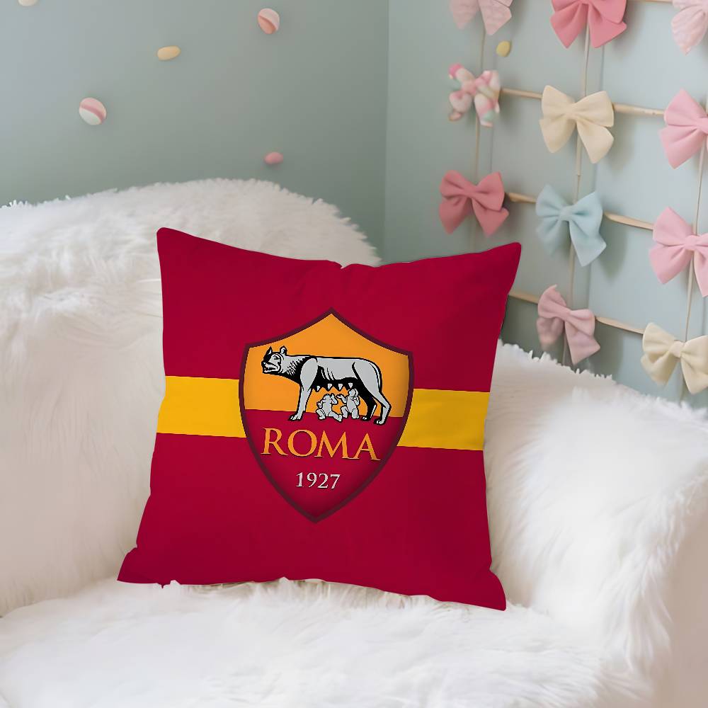 R-Rome Club Pillow Case Cushion Cover Soft Cute Throw Pillow Case For Car Sofa Pillowcase Polyester With Zipper