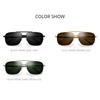 Lunettes de Soleil Polarisées en Titane Pur FONEX Homme Pliables Carrées Lunettes de Soleil pour Femme Ultra-légères Haute Qualité Monture Japonaise 839