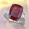 2023 Women's S925 Silver High Carbon Diamond Square Pigeon Blood Red Ring - Simple & Versatile Fashion Accessory