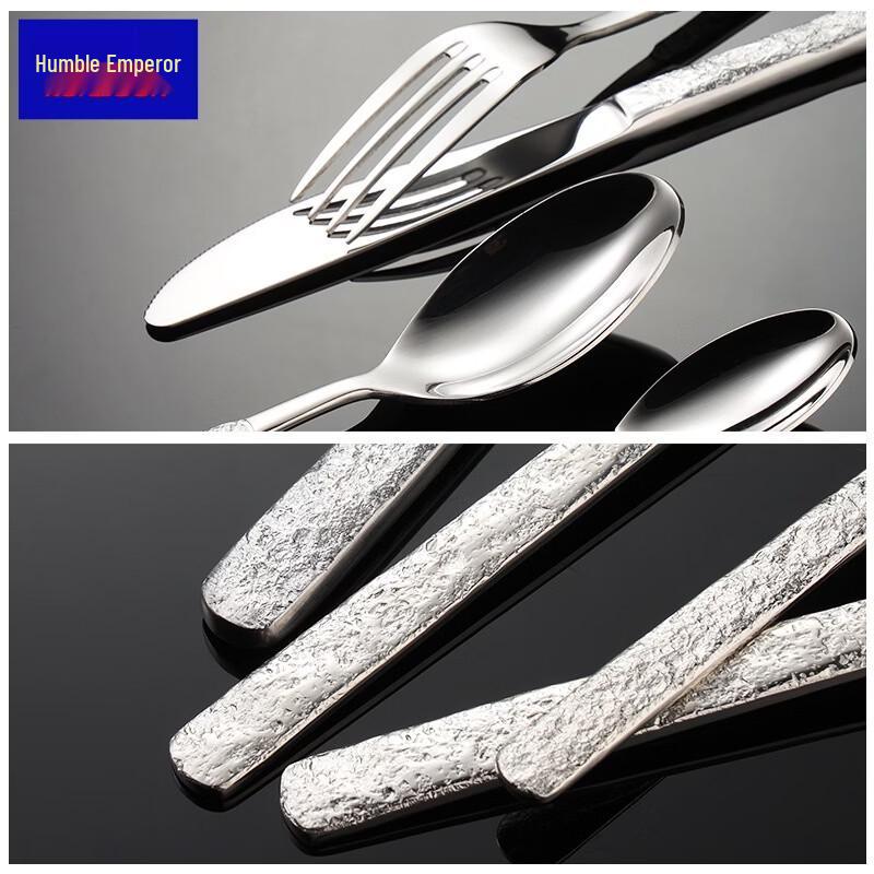 Qianxing Marble Pattern 304 Stainless Steel Dinner Knife Set