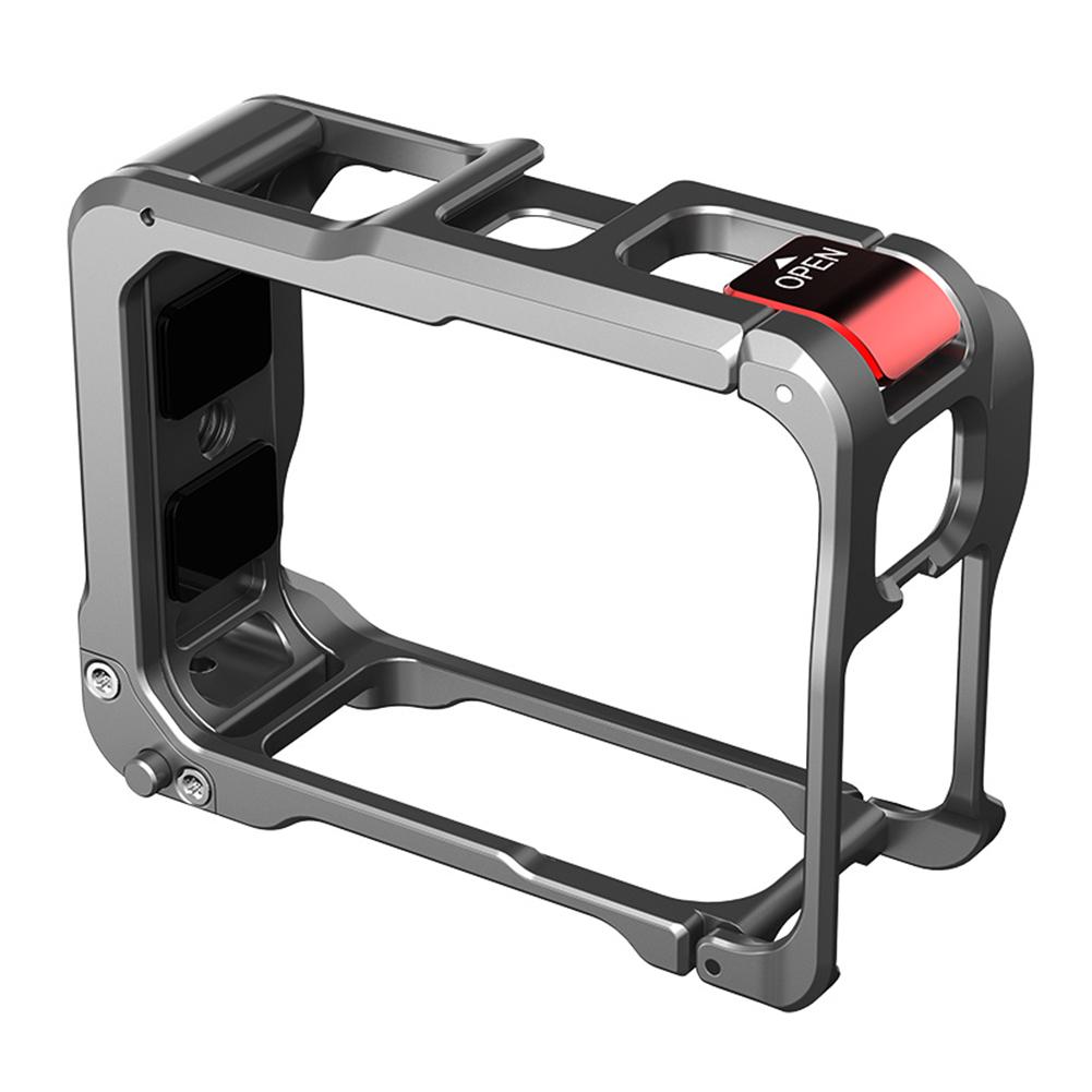 

Camera Protective Frame with Cold Shoe Mount Rabbit Cage for Insta360 Ace Pro 2 Camera Accessories срібний