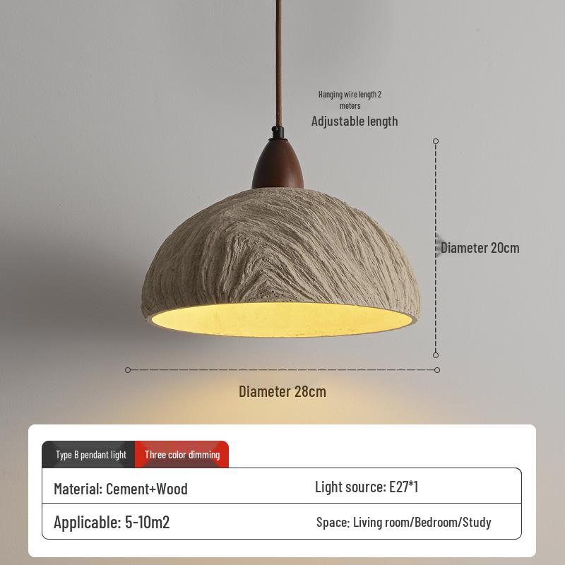 Wabi-Sabi Zen Pendant Light: Retro & Artistic Design for Restaurants, Living Rooms, and Bedrooms