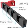 Convenient Controller Charging Dock Compatible with Switch Accessories and OLED Model Joycons 4 Charging N.S Joy-Pay Slots