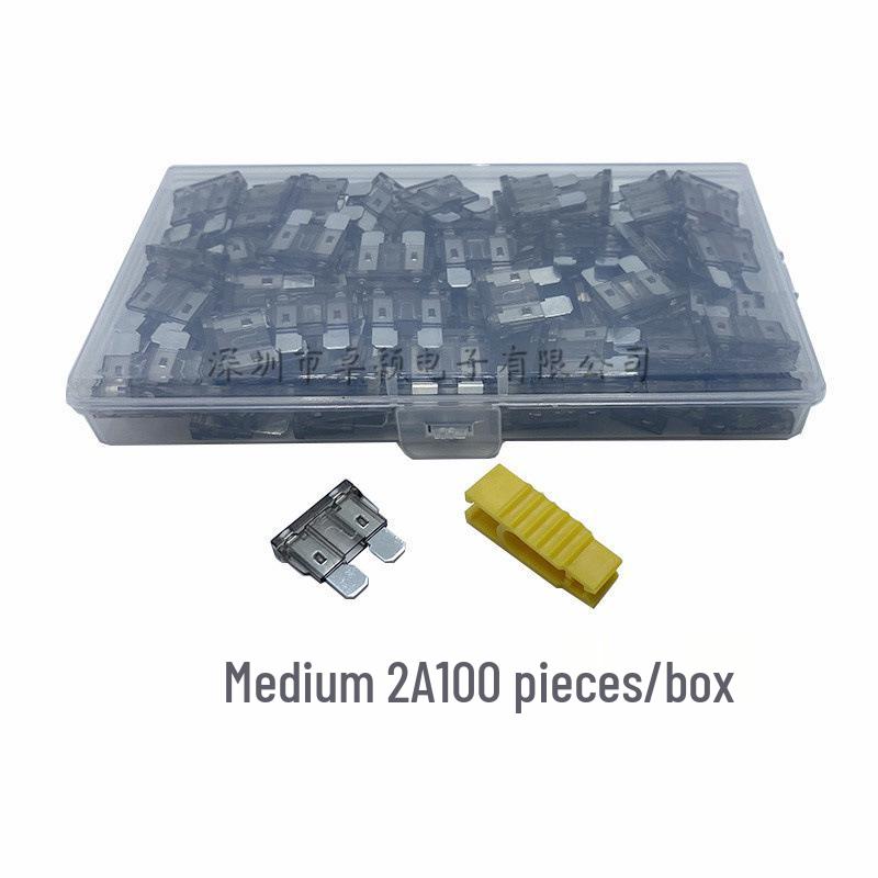 Car Fuse Box Set: Blade Fuses In Small, Medium, & Large (1A, 3A, 10A, 15A)