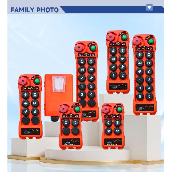 Nuovo Q404 4 Pulsanti Doppia Velocità Industriale Radio Wireless Telecomando per Gru interruttori argani Paranco binario Controller Gru