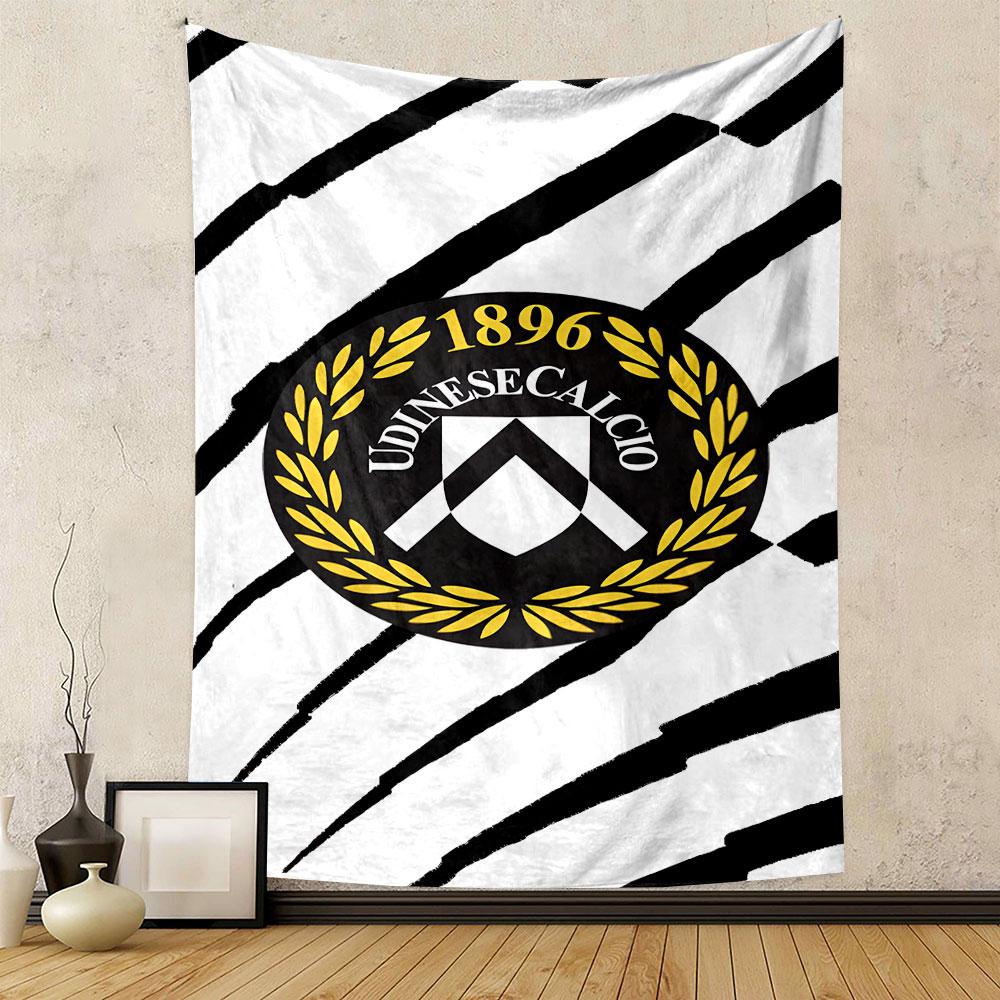 "Udinese Calcio Logo Design" Patterned Tapestry Decorative Wall Hanging, Home Bedroom Living Room Decor