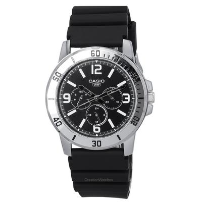 Standard Analog Resin Strap Black Dial Quartz MTP-VD300-1B MTPVD300-1B Reloj Hombre