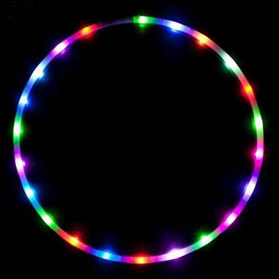 סט ציוד ריקוד כושר אחד עם נורות LED צבעוניות, 14 נורות, קוטר 60 מ"מ.