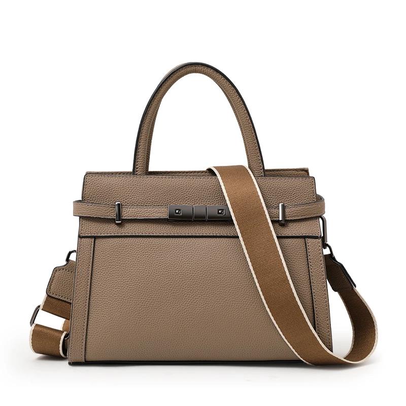 

2025 New Model Luxury-Inspired Elegant Leather-Toned High-Class Top-grain Cowhide Handbag верблюд