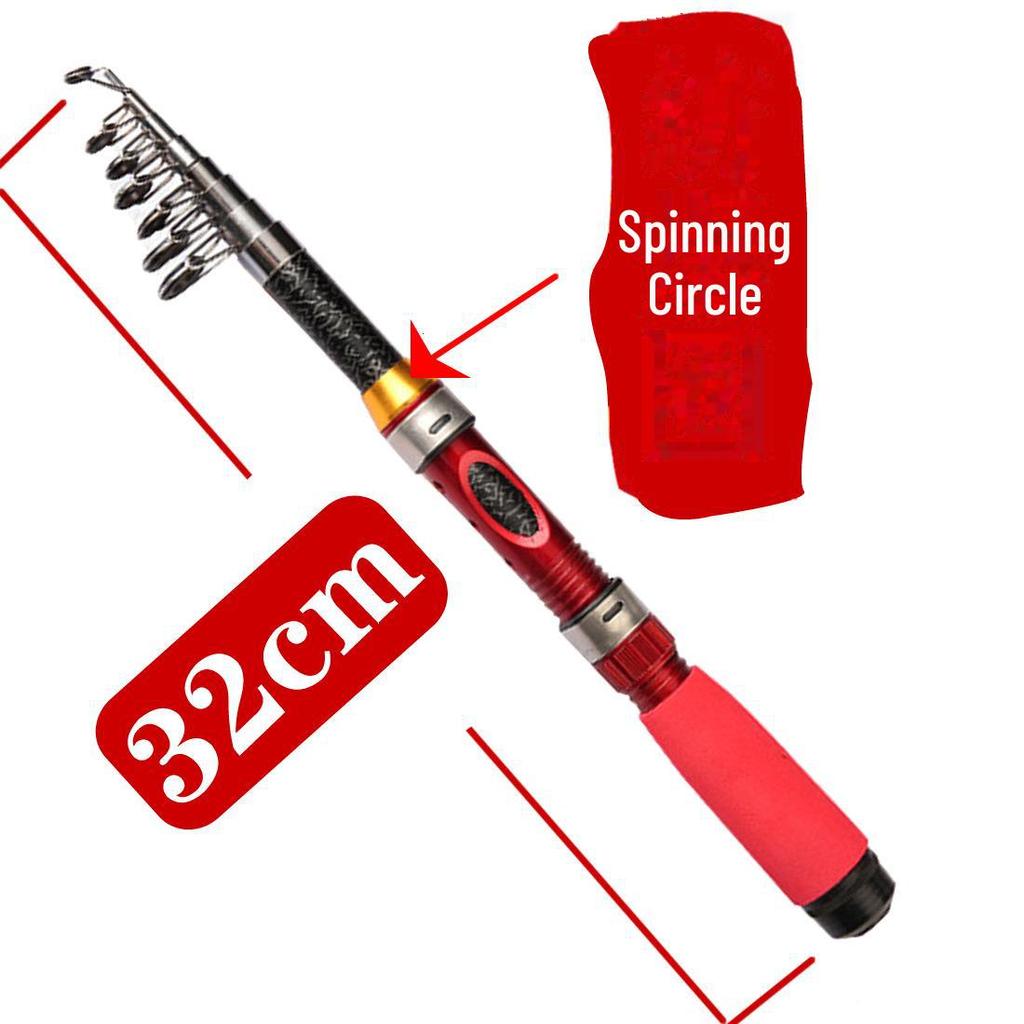 Compact Super Hard Carbon Mini Sea Fishing Rod - Portable and Ultra-Short Design for Rock and Sea Fishing