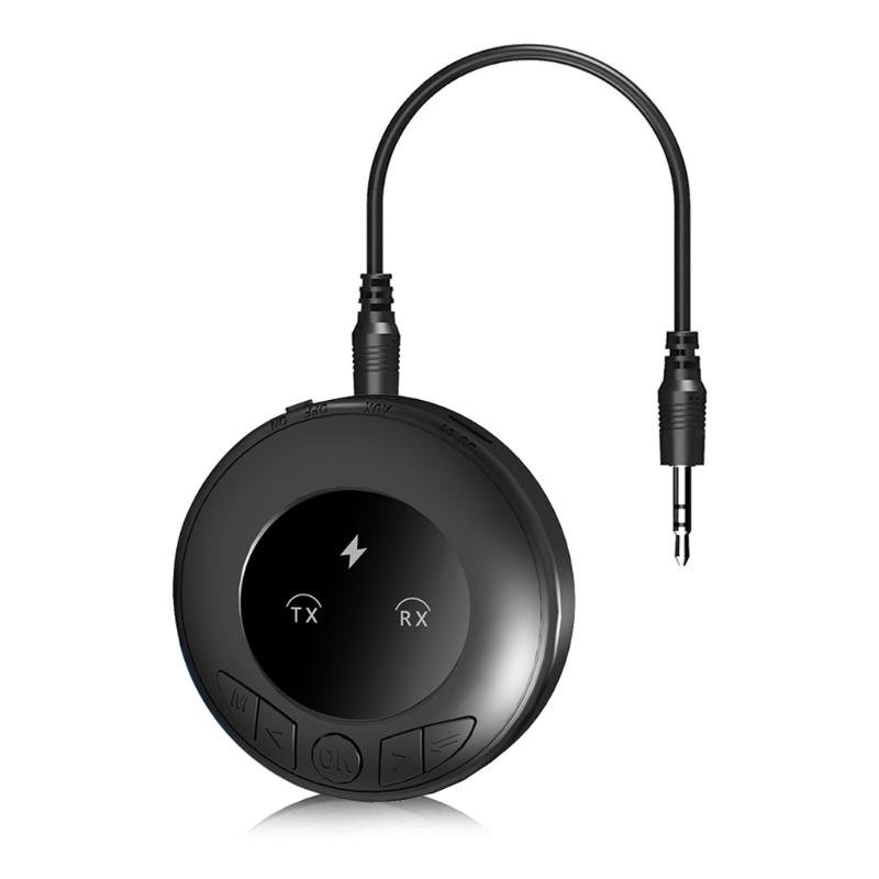 Wireless -compatible5.0 Transmitter Receiver with 250mAh Battery Capacity USB Charging Port AUX Port