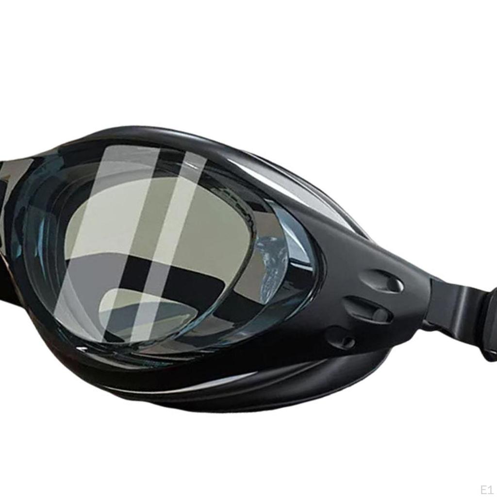 Swim Goggles Adults Pool Wide View Silicone Frame Anti Fog Water Glasses for Men