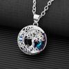 Personality Men's Hip Hop Hollow Pendant Moon God's Tree Necklace