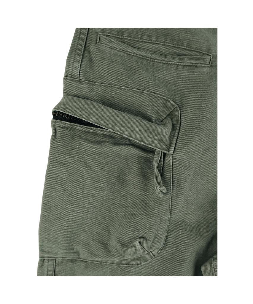 Ialtial Multi Pocket Cargo Pants Khaki
