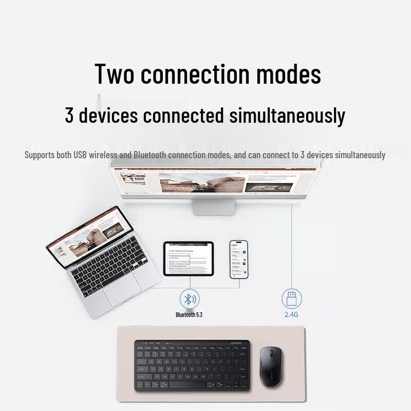 UGREEN K551 Dual-Mode Wireless Bluetooth Keyboard