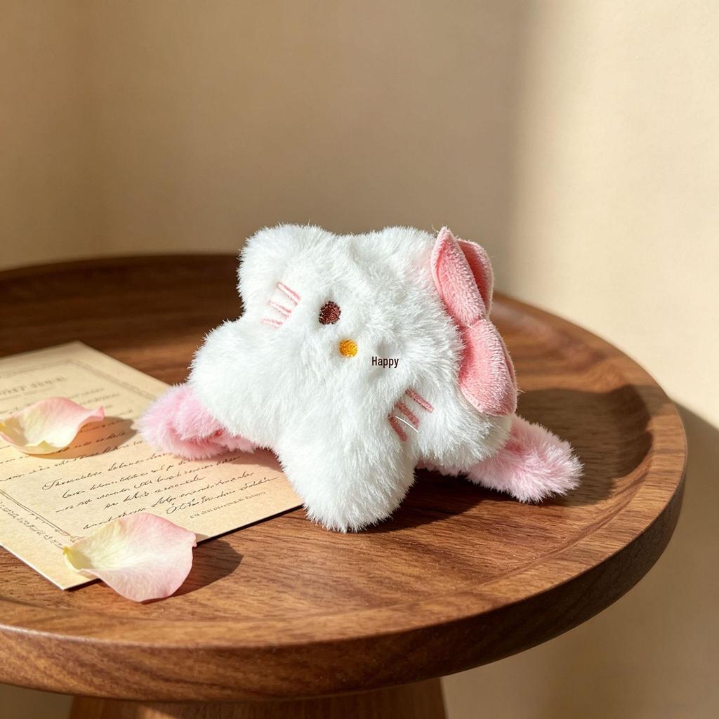 Women's Plush Cartoon Shark & Bear Hair Clips - Autumn & Winter Collection
