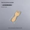 Wuhe 8cm Disposable Bamboo Sporks, Individually Wrapped