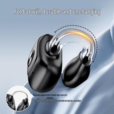 Mini Wireless Bluetooth Ear Clip: Sports Noise-Canceling Earphones with Long Battery Life