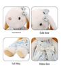 Large Lop-Eared Bunny Plush - Cute Floral Skirt Doll, Soothing Girl's Companion and Pet Healing Toy