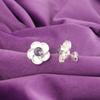 Natural Iolite Sterling Silver Butterfly Anniversary Stud Post Earrings Jewelry EE-157-9