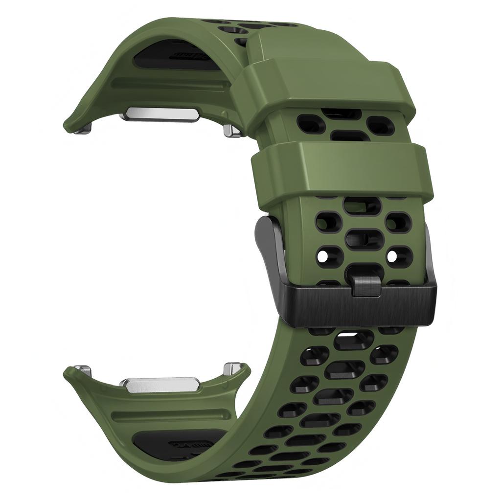 Sportovní dvoutónový prodyšný silikonový řemínek pro Samsung Galaxy Watch Ultra 47mm Pásek pro Samsung Watch Ultra Náramek Řemínek na zápěstí