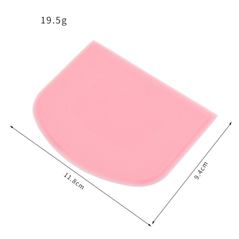 1PC Dough Scraper Bowl Scraper Food-safe Plastic Dough Cutter Flexible Practical Bench Scraper Plastic Cake Cream Spatula