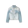 Long Sleeved Buttoned Denim Jacket FD55DV3036A4-DY