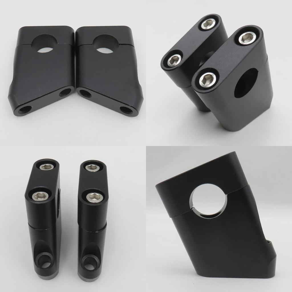 Lunari Handle Up Set Back Holder Handle Bracket Zephyr 400 X Zephyr 750 1100 Varios II (Black)