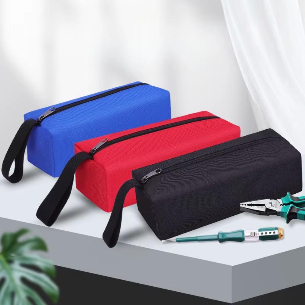 Multifunctional Hand Tool Organizer Bag Thick Canvas Storage with Zipper for Small Tools Wrench Screwdriver Portable