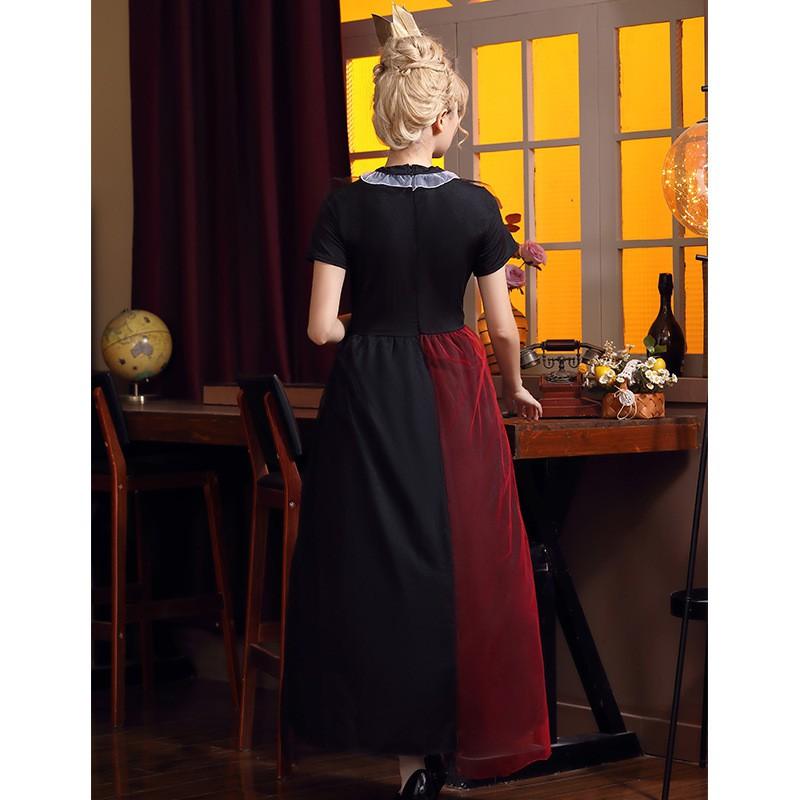 Halloween Costume Alice In Wonderland Queen Of Hearts Cosplay Party Stage Dress Women