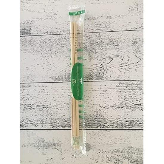 Yamato Bussan Disposable Chopsticks Bamboo Round Complete Set Toothpicks Approximately 20cm length 5mm diameter Individually packaged hygiene 100 sets