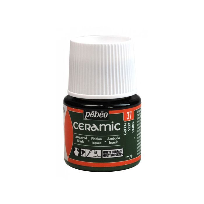 Peinture - Pébéo - Céramic - Vert - 45ml - Brillant