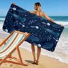 Ocean Marine Life Pattern Design Beach towel quick-drying for travel outdoor sports jogging beach and swimming
