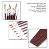 12PCS Round & Flat Head Nylon Hair Brushes Oil Painting Brushes  Oil Painting