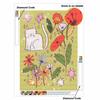 Full Drill Diamond Painting Kit White Cat with Vibrant Spring Flowers DIY Rhinestone Art Canvas Creative Craft for Adults Beginners