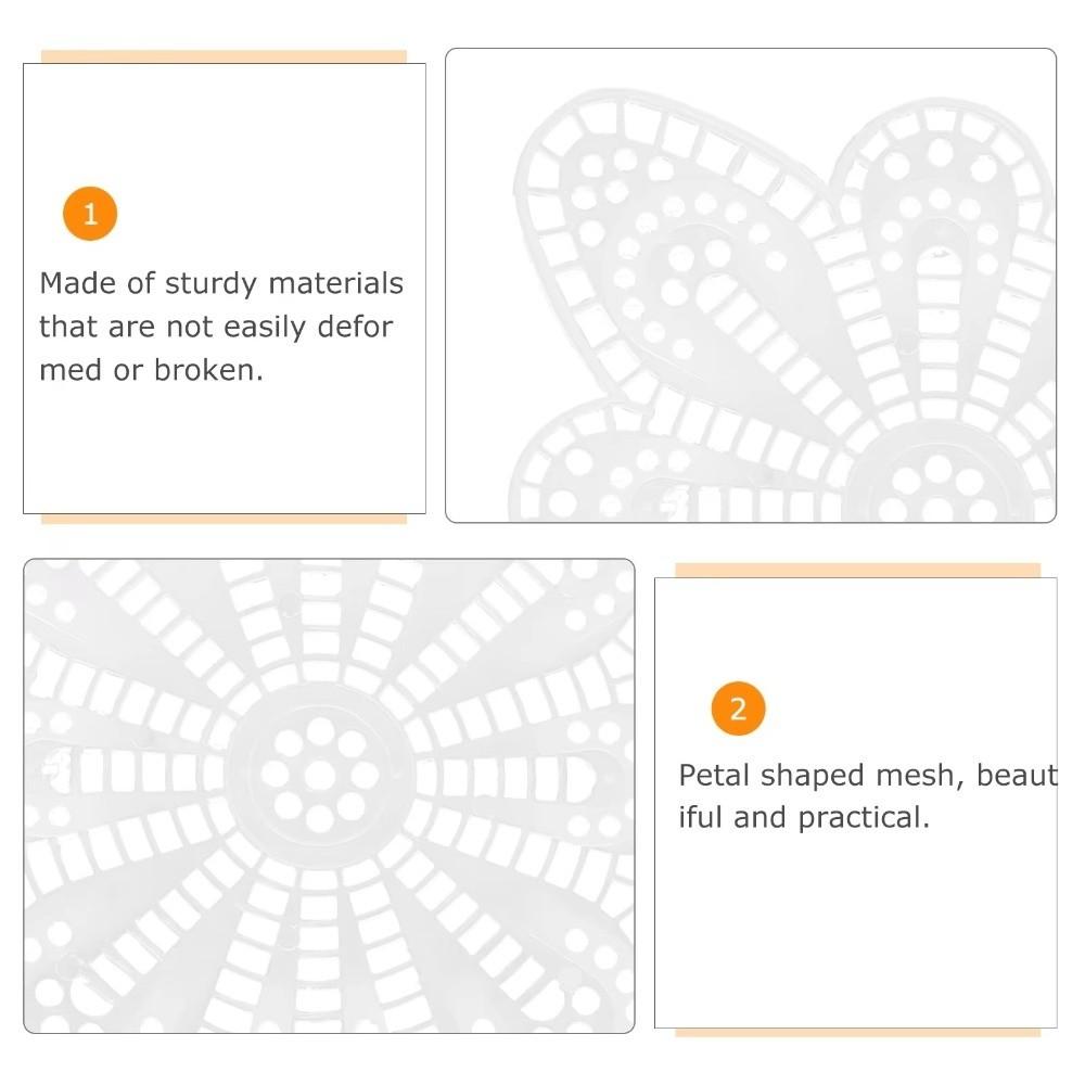 10PCS White Plastic Butterfly Sheet Knitting Board Hexagonal Sheet Crochet Embellishments DIY Weaving Bag Material