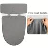 2pcs of Solid Color Elastic Toilet Seat Cover, Easy To Disassemble and Durable Toilet Lid, Water Tank Dust Protection Cover