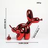 Shiny Balloon Dog Poop Art Statue: Cute Animal Sculpture for Home Decor