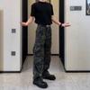 American Retro Camouflage Overalls Men's Summer High Street Vibe Casual Wide-leg Trousers Trendy Brand Versatile Straight Pants
