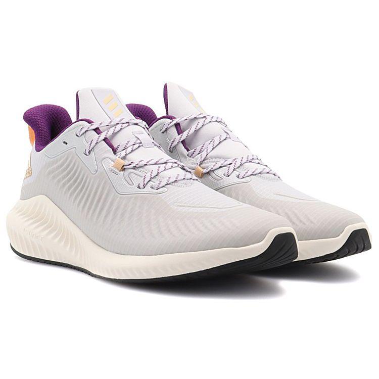 Adidas Alphabounce Guard Lightweight Slip-Resistant Low-Top Marathon Running Shoes Unisex Sneakers Gray Brown FW7478