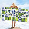 Microfiber Beach Towel Exquisite Prints Thin Quick Dry Absorbent Extra Large Towel For Beach Swimming Camping Yoga Bath Sports