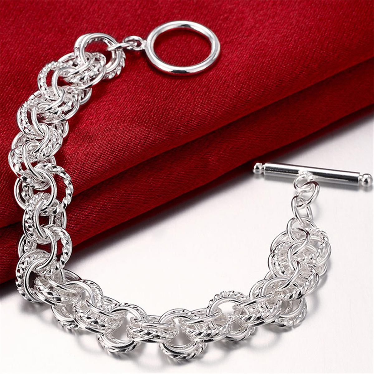 

Модные ювелирные изделия стерлинговый браслет уникального дизайна браслет для женщин мужчин вечеринка свадебные ювелирные изделия подарки