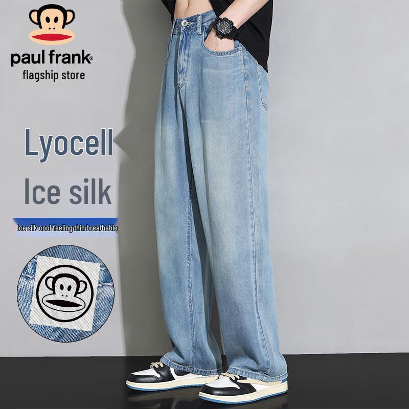 

Мужские летние джинсы Paul Frank из ледяного шелка, свободного кроя XL