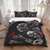3pcs Bedding Set Cyberpunk Death Includes 1 Comforter + 2 Pillowcases, Without Pillow Inserts, Soft Comfortable, Lightweight Breathable138