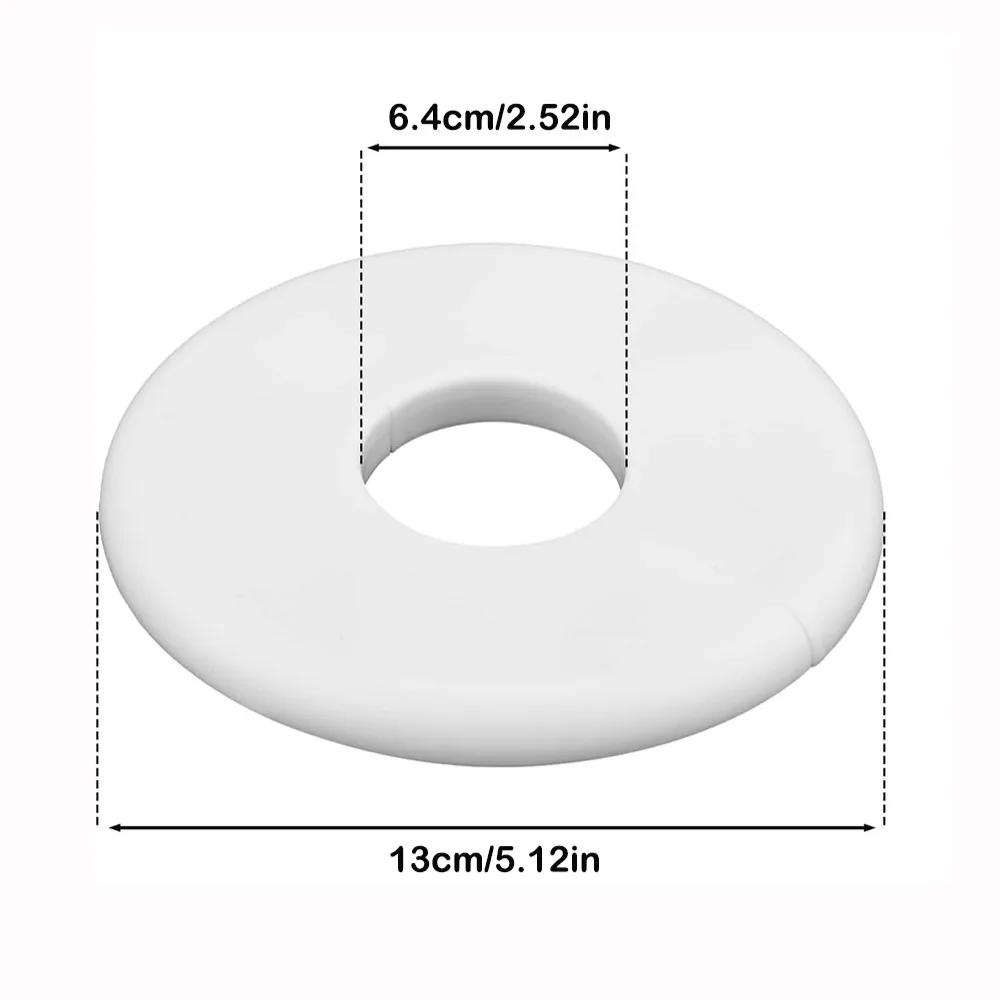 Splittable Wall Hole Decorative Cover White Self-adhesive Water Pipes Hole Cover Round Flange Cover