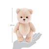 TeddyTales Lina Bear Handmade Plush Teddy Bear Milk Tea Dress-Up Doll, Small, (20cm)