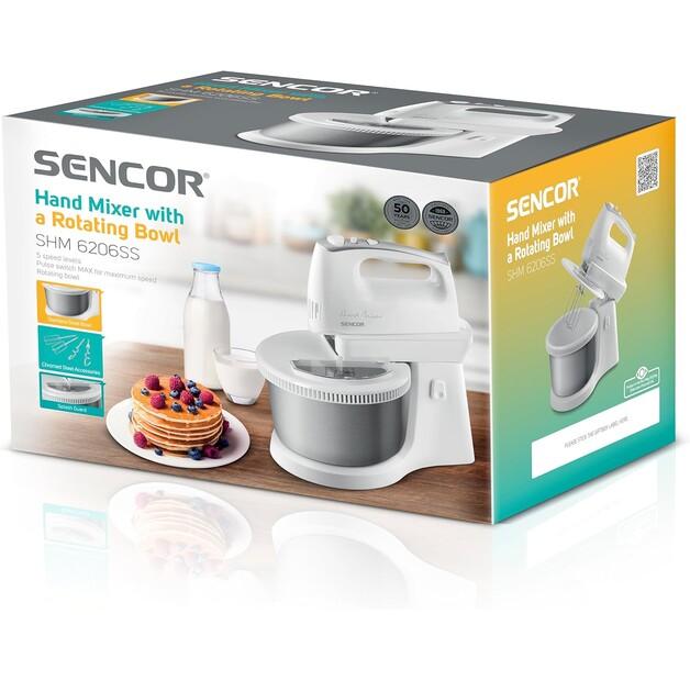 Ручной миксер Sencor SHM 6206SS с насадками
