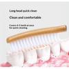6 Pack Soft Bristle Toothbrushes Extra Long Curved Head Gentle Deep Cleaning For Daily Oral Care Whole Family Use
