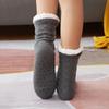 Women's Winter Velvet Mid-Tube Floor Sleep Socks - Home, Postpartum, Christmas, and Autumn Snow Slippers